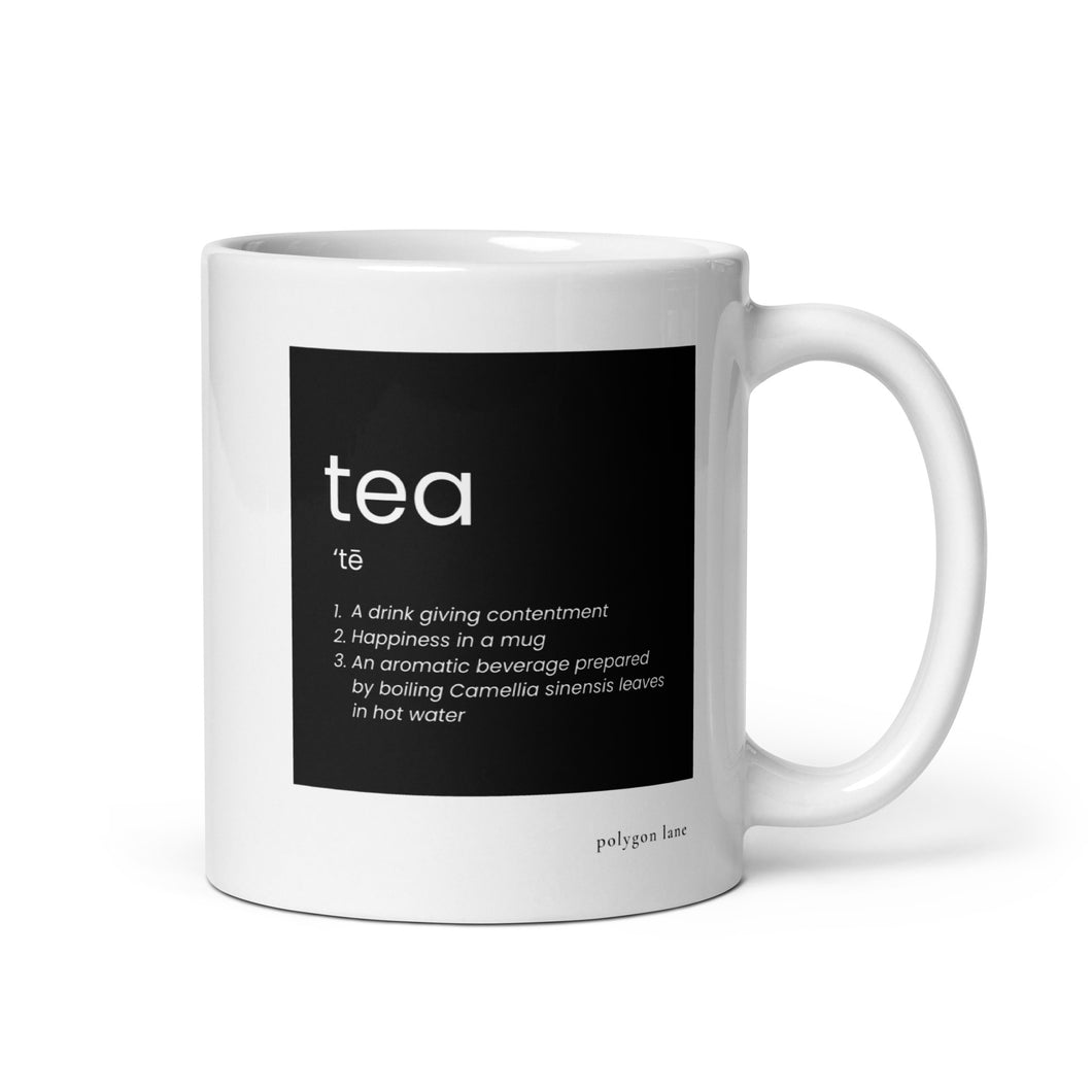 Definition of Tea Mug in Black