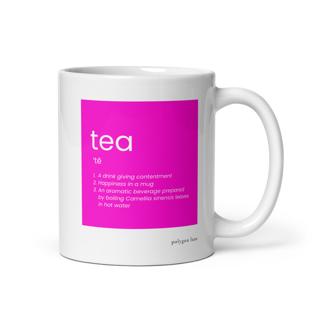 Definition of Tea Mug in Fuchsia
