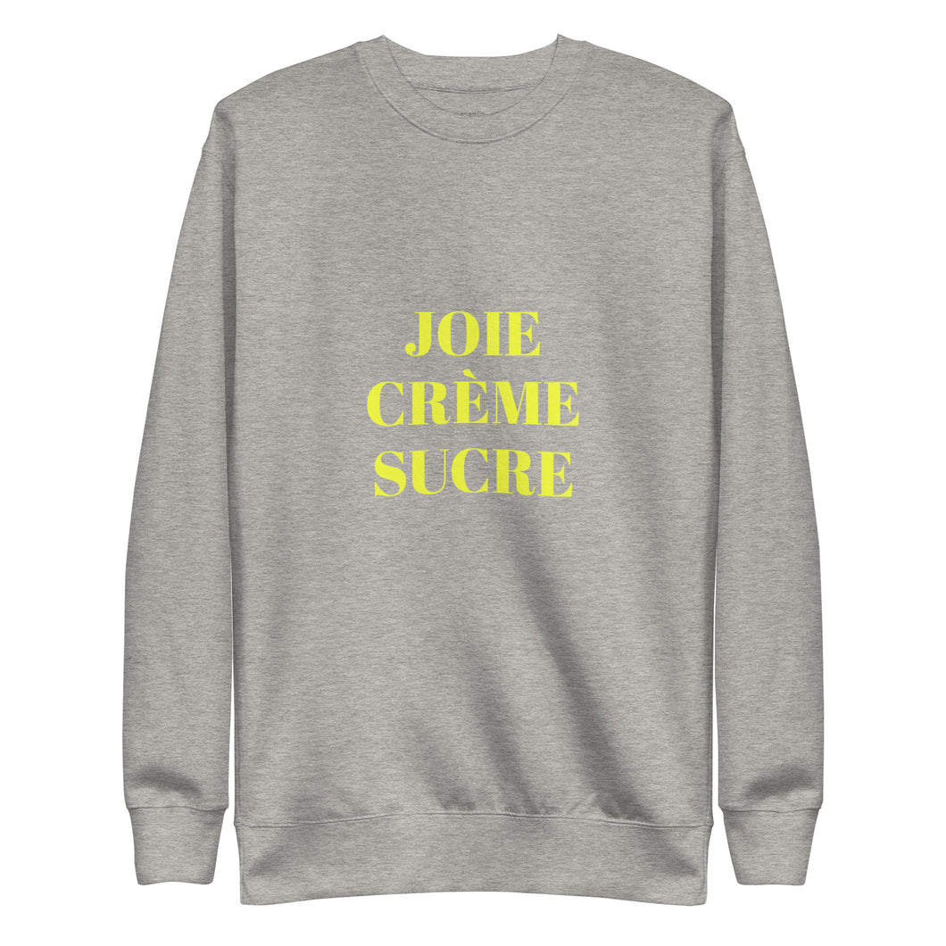 Joie, Crème, Sucre Sweatshirt - Unisex